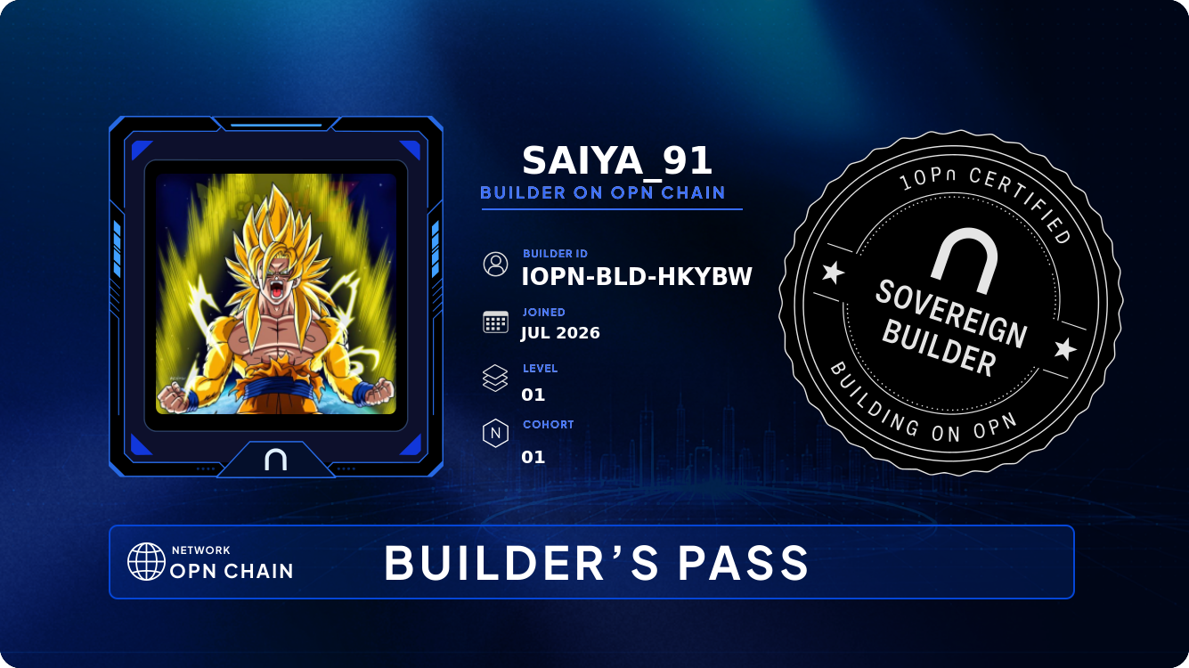 Your Builder Card