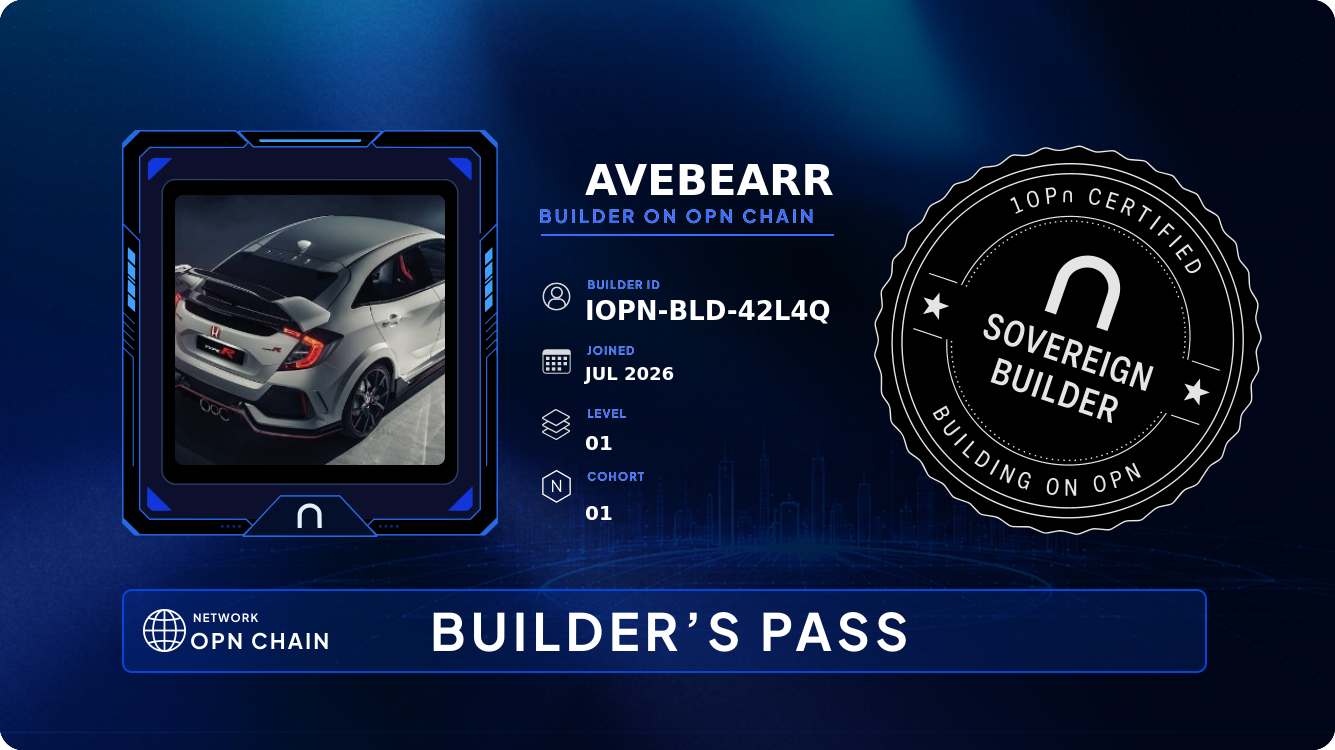Your Builder Card