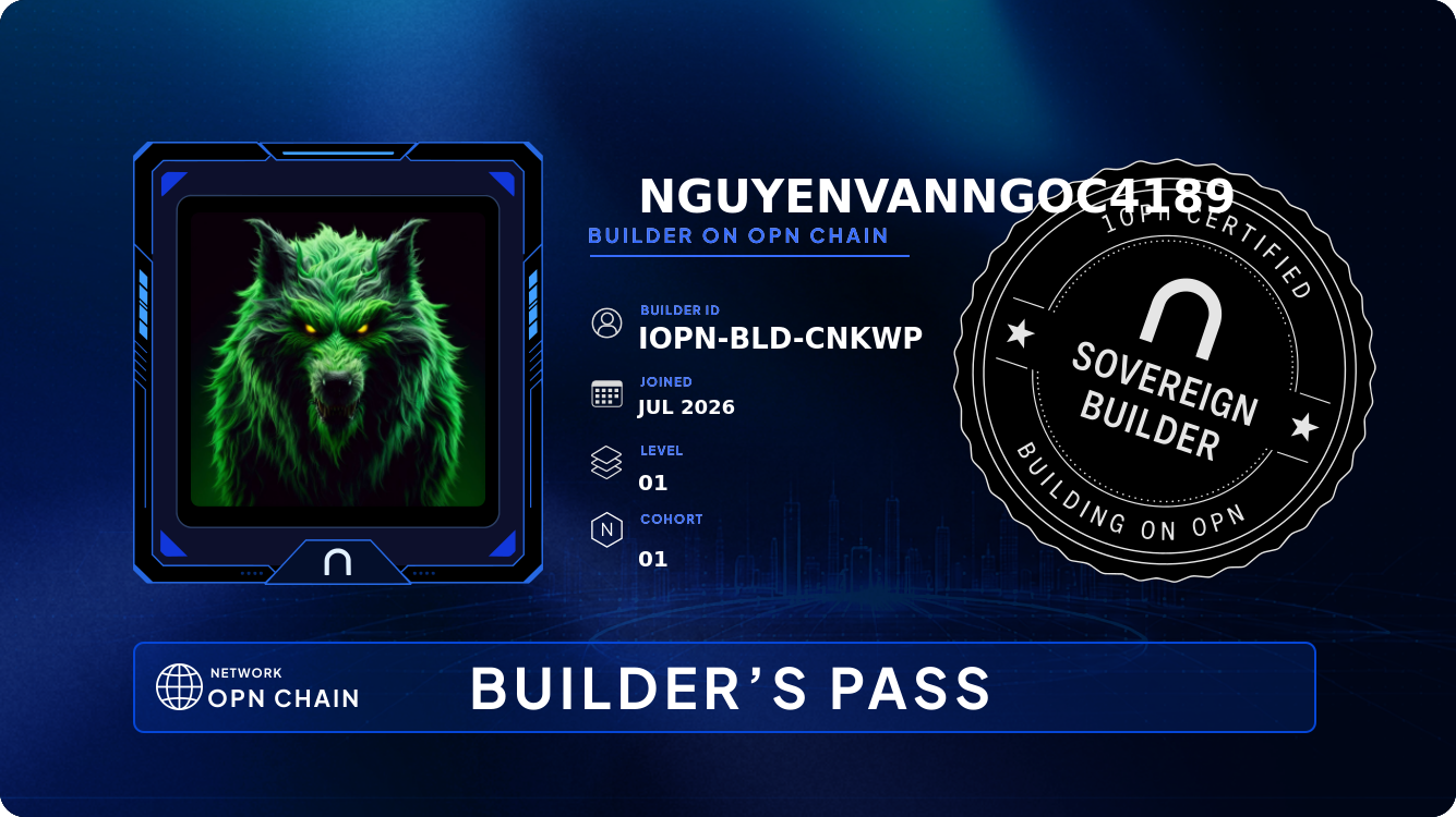 Your Builder Card