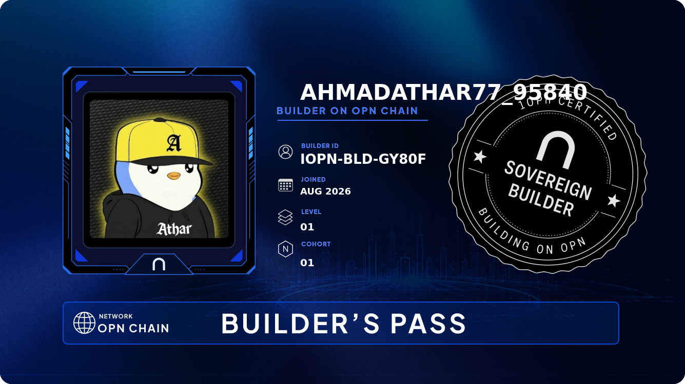 Your Builder Card