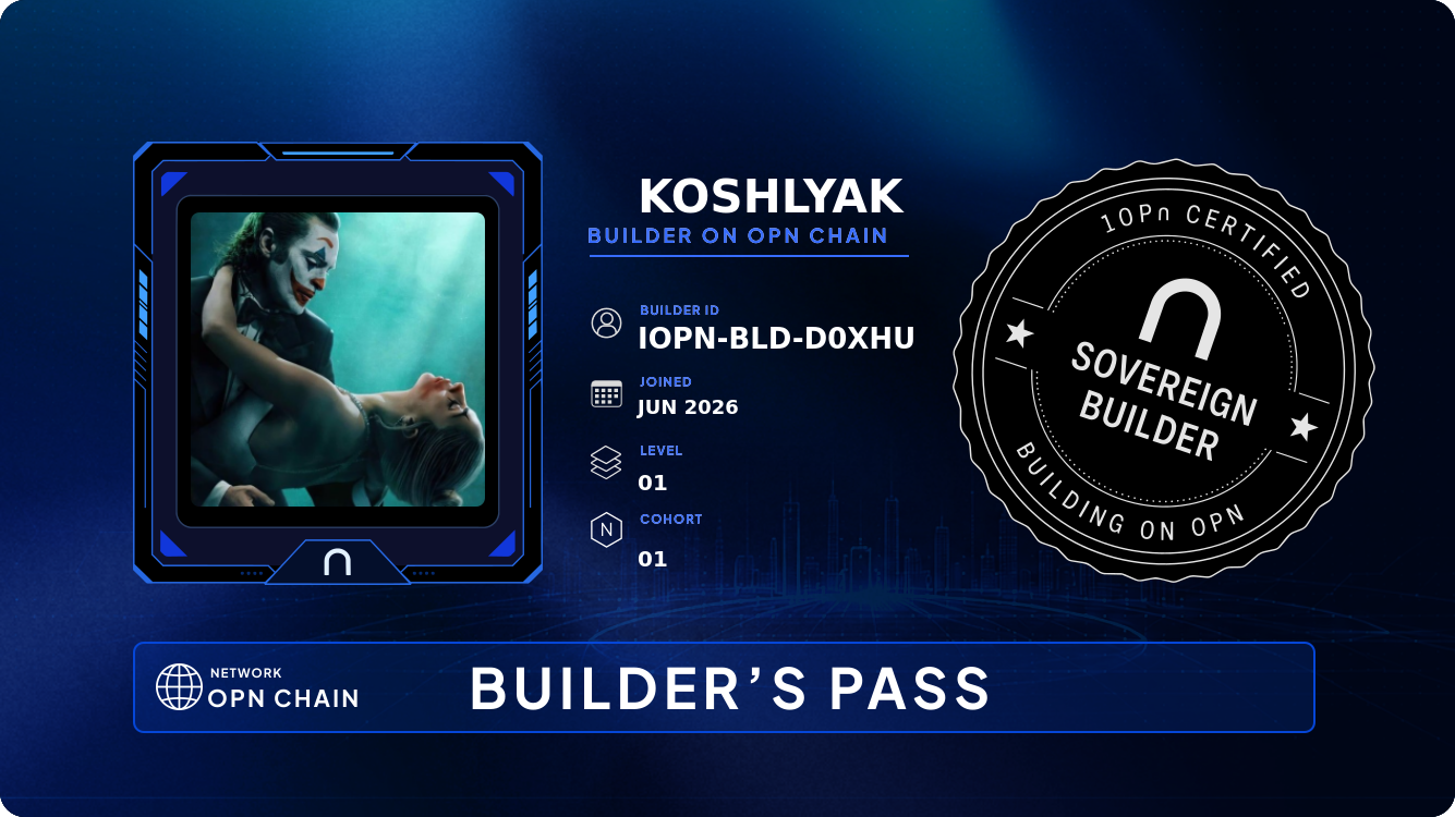 Your Builder Card