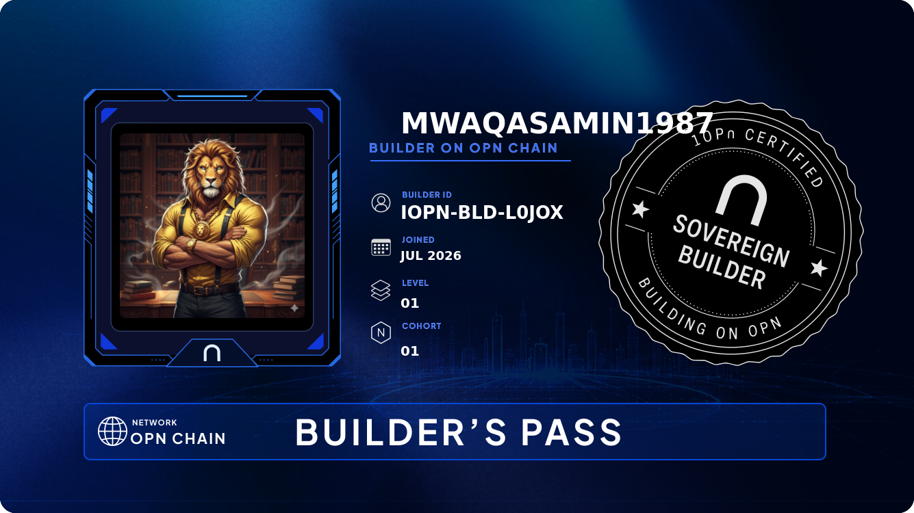 Your Builder Card