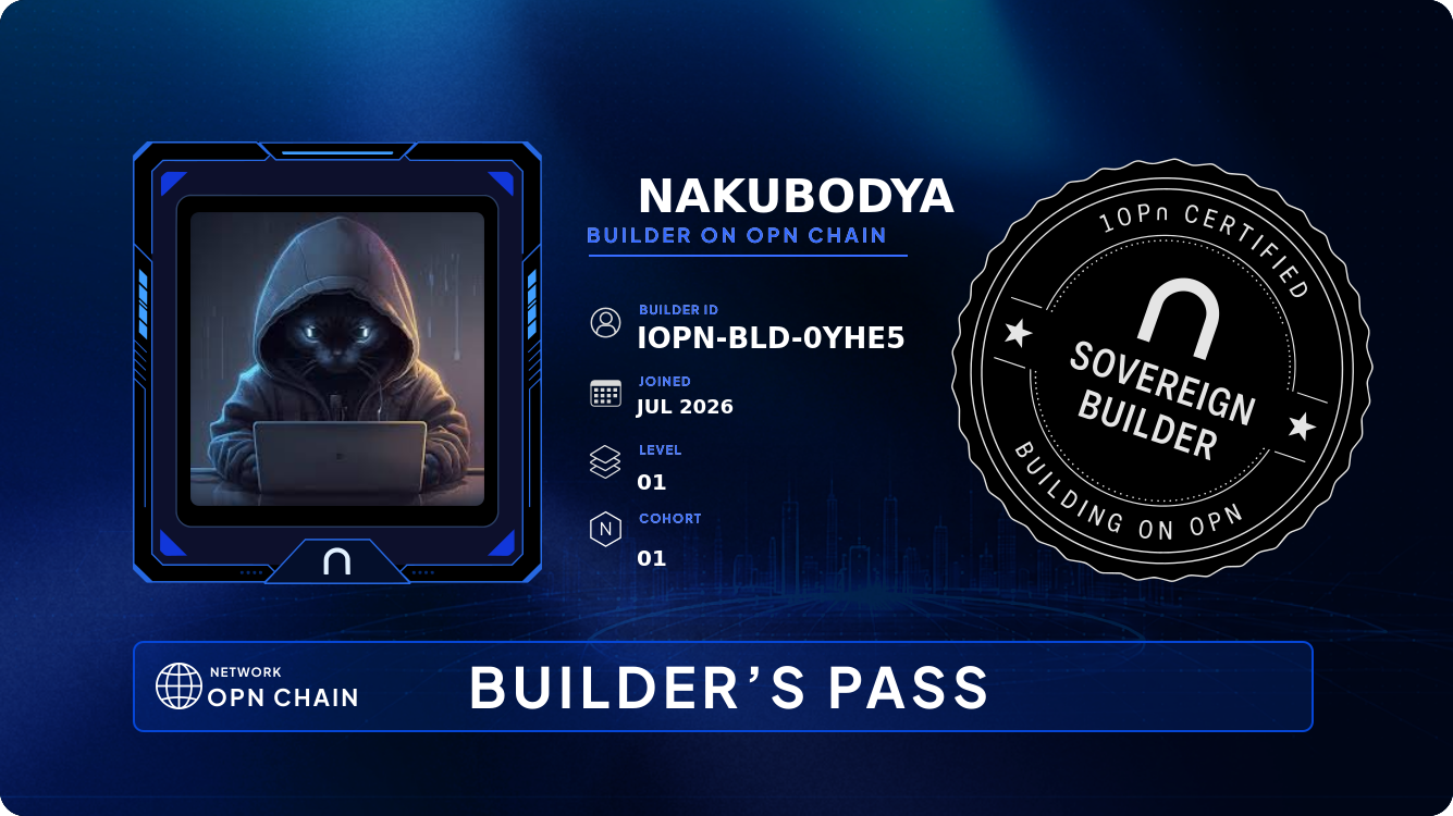 Your Builder Card