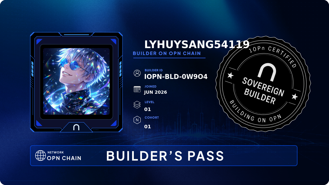 Your Builder Card