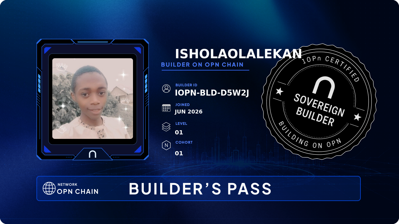 Your Builder Card