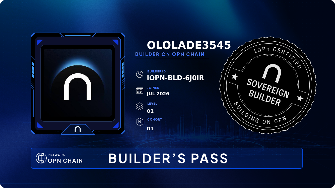 Your Builder Card