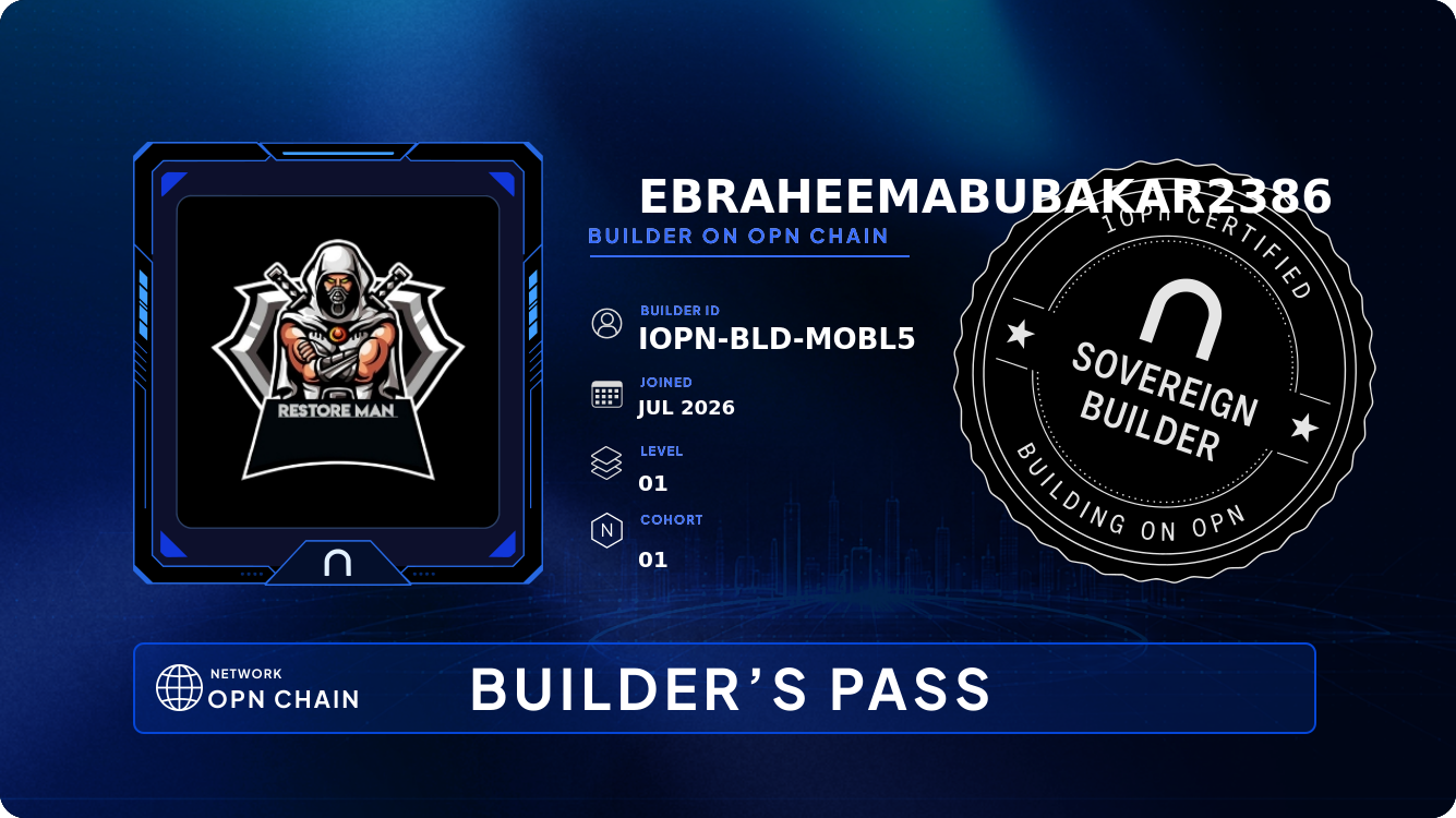 Your Builder Card