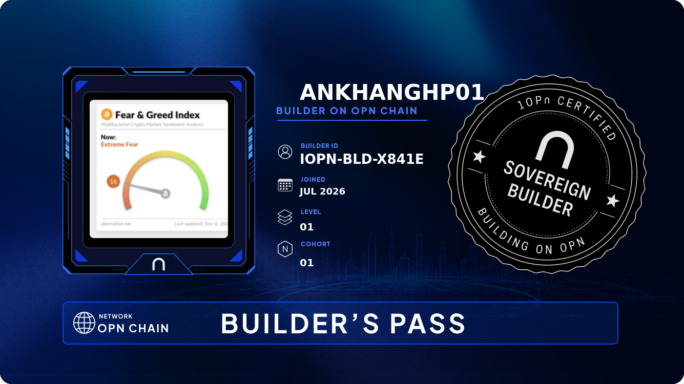 Your Builder Card