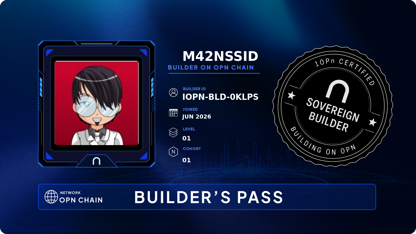 Your Builder Card