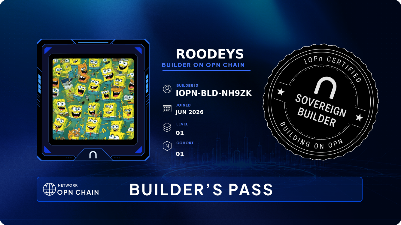 Your Builder Card